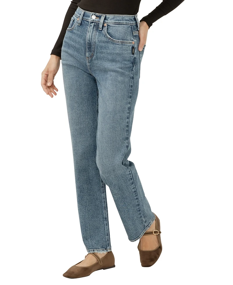 Silver Jeans Co. Women's Highly Desirable High Rise Straight Leg
