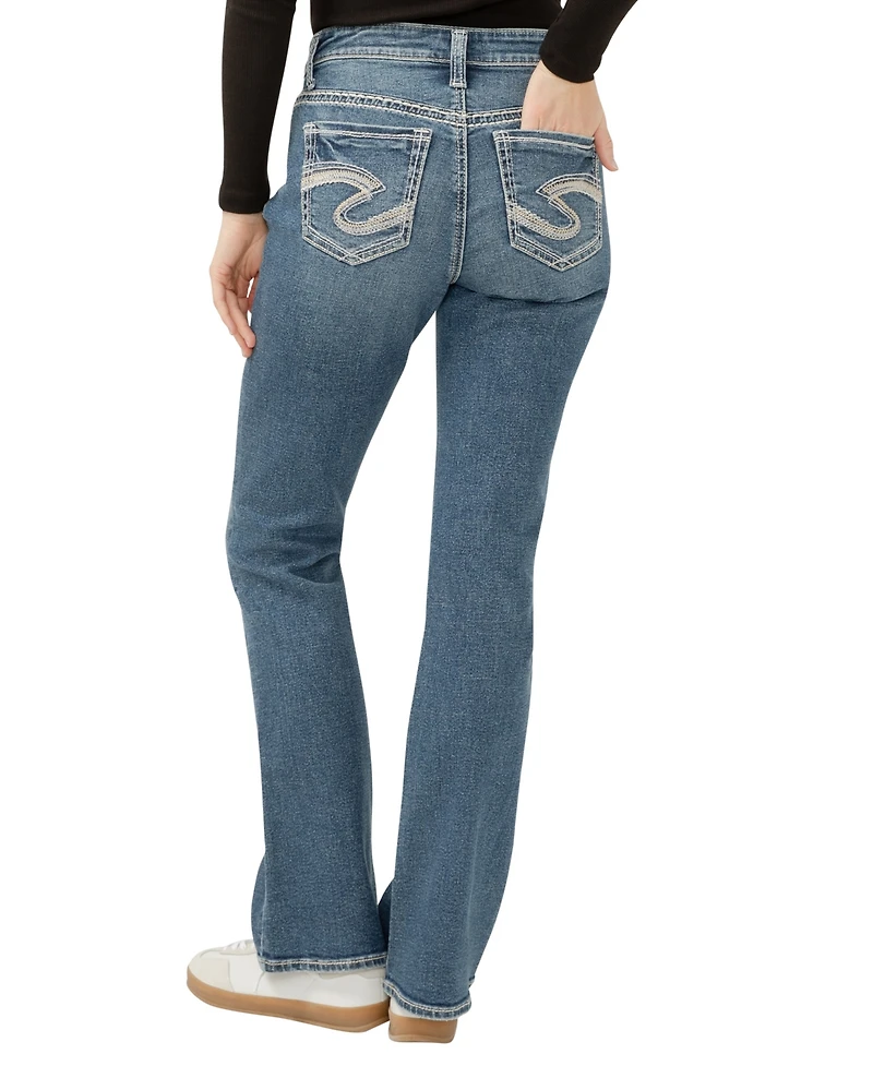Silver Jeans Co. Women's Elyse Mid Rise Comfort Fit Bootcut