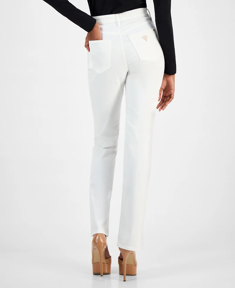 Guess Women's 80s High Rise Straight Leg Jeans