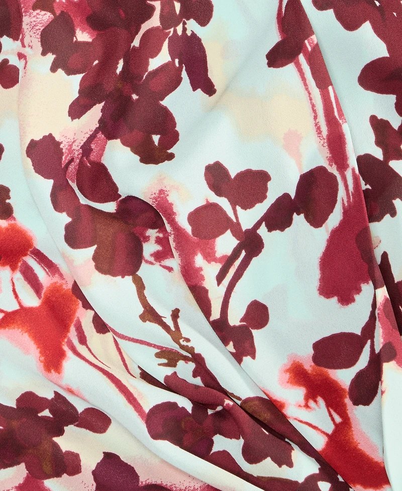 I.n.c. International Concepts Women's Surplice Long-Sleeve Blouse, Exclusively at Macy's