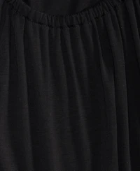 I.n.c. International Concepts Women's Mixed Media Scoop-Neck Long-Sleeve Top, Macy's Exclusive