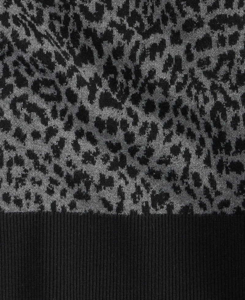 I.n.c. International Concepts Women's Jacquard Animal-Print Long Cardigan, Macy's Exclusive