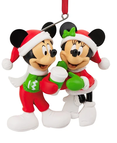 Hallmark Disney Mickey and Minnie Sharing Cocoa Christmas Tree Ornament