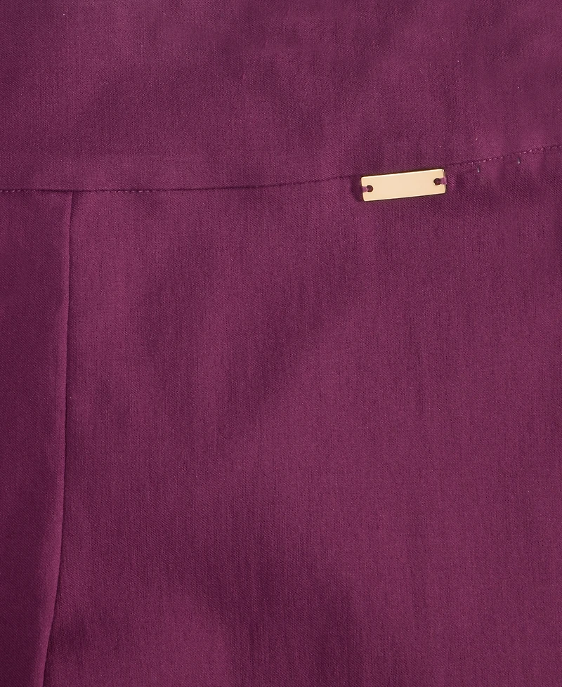 I.n.c. International Concepts Plus Mid-Rise Pull-On Straight-Leg Pants, Created for Macy's