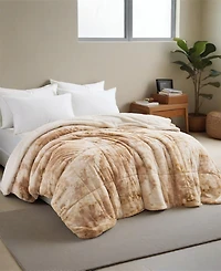 Unikome Reversible Medium Weight Plush Faux Fur Comforter