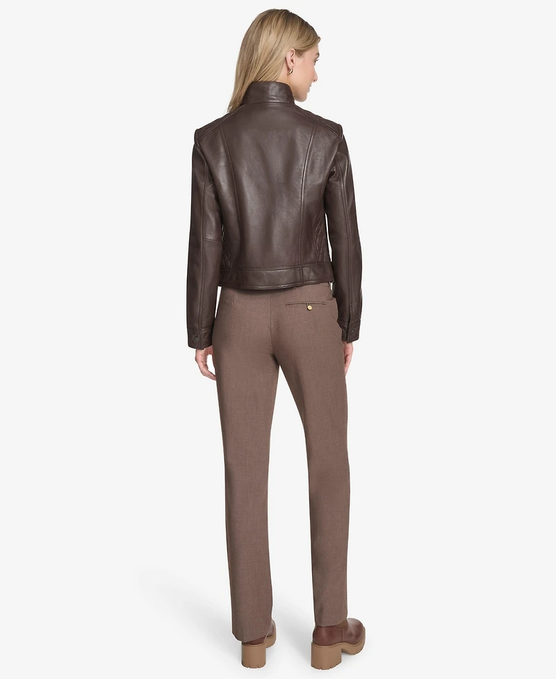 Andrew Marc Women's Mikel Racer Leather Jacket