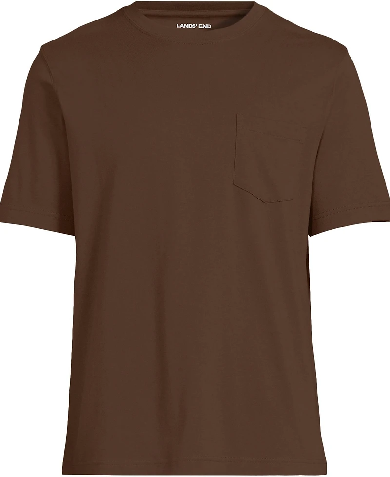 Lands' End Big & Tall Super-t Short Sleeve T-Shirt with Pocket