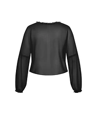 City Chic Plus Corina Plain Top