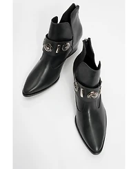 Prologue Shoes Kenda Buckle Block Heel Boot