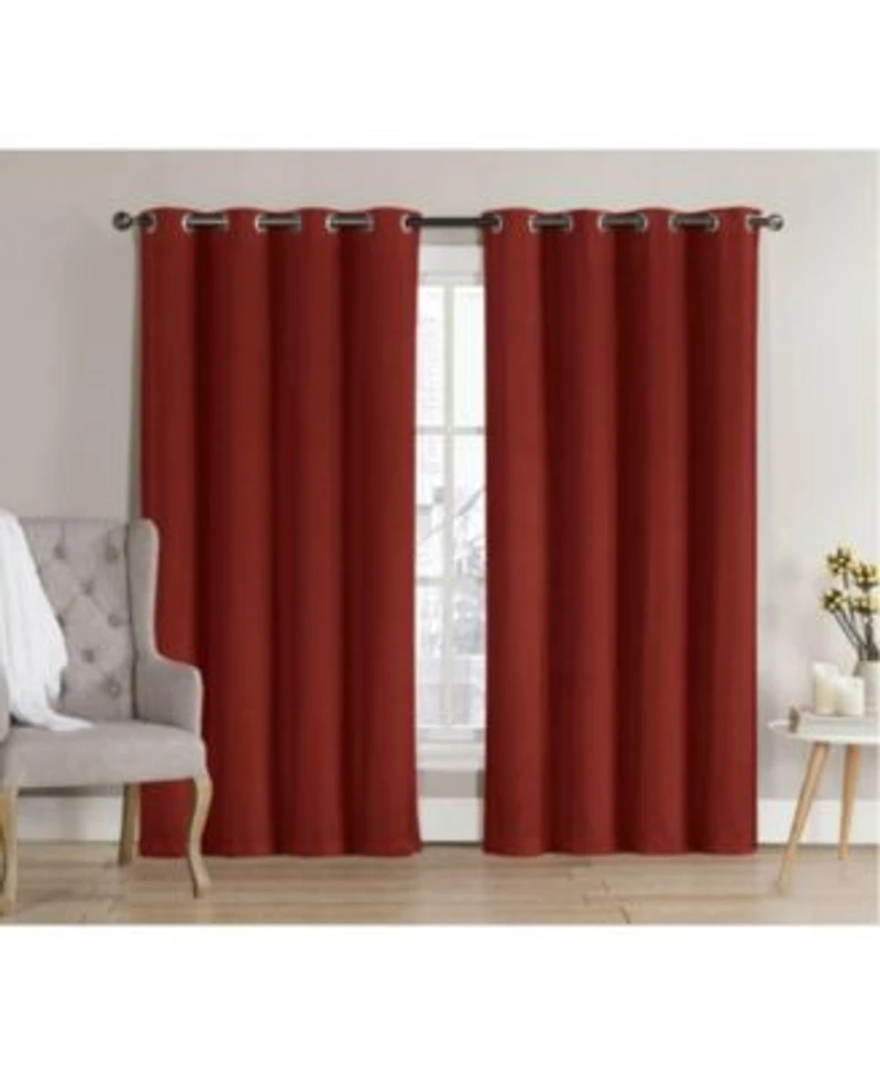 Goodgram 2 Pack Hotel Thermal Grommet 100 Blackout Curtains 52 In. W X 84 In. L