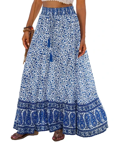 Cupshe Women's Wander Often Floral Maxi Skirt