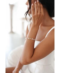 Untamed Petals Forever Pearl and Crystal Bracelet
