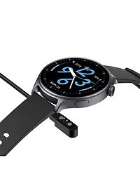 Sugift Round Smartwatch with 1.77 inch Hd Display Bluetooth Calling Fitness Tracking and Dual Straps