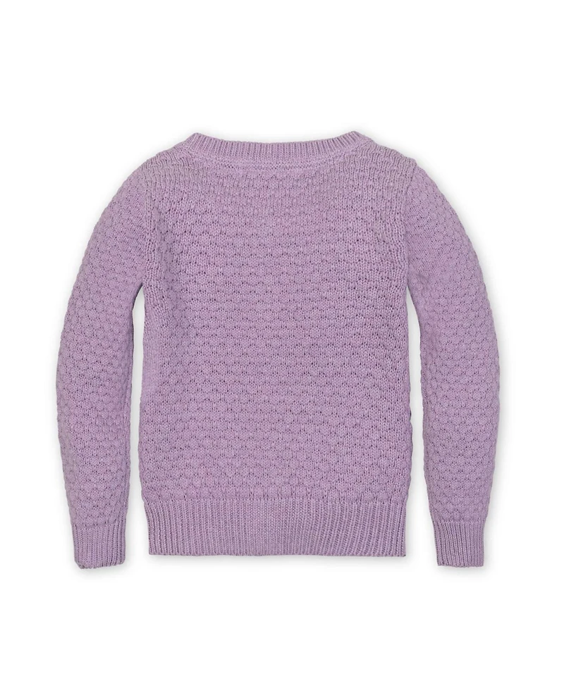 Hope & Henry Girls Organic Long Sleeve Textured Cardigan Sweater