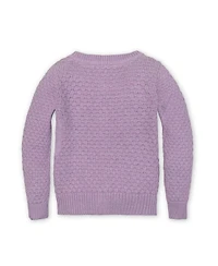 Hope & Henry Girls Organic Long Sleeve Textured Cardigan Sweater