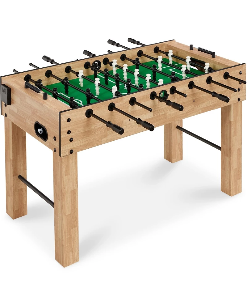 Best Choice Products Full 54in Regulation Foosball Table for Home, Game Room w/ 2 Balls, Cup Holders