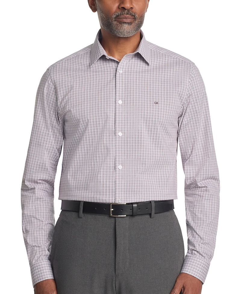 Calvin Klein Men's Stretch Collar Slim Fit Dress Shirt