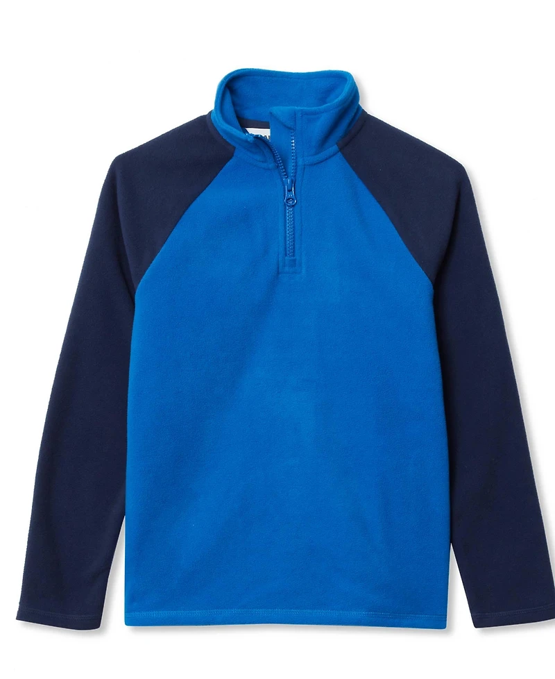 Lands' End Girls Every Day Fleece Quarter Zip