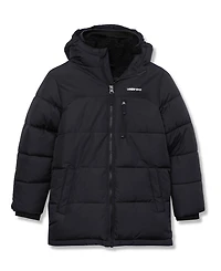 Lands' End Boys Water Resistant High Pile Lined Coat