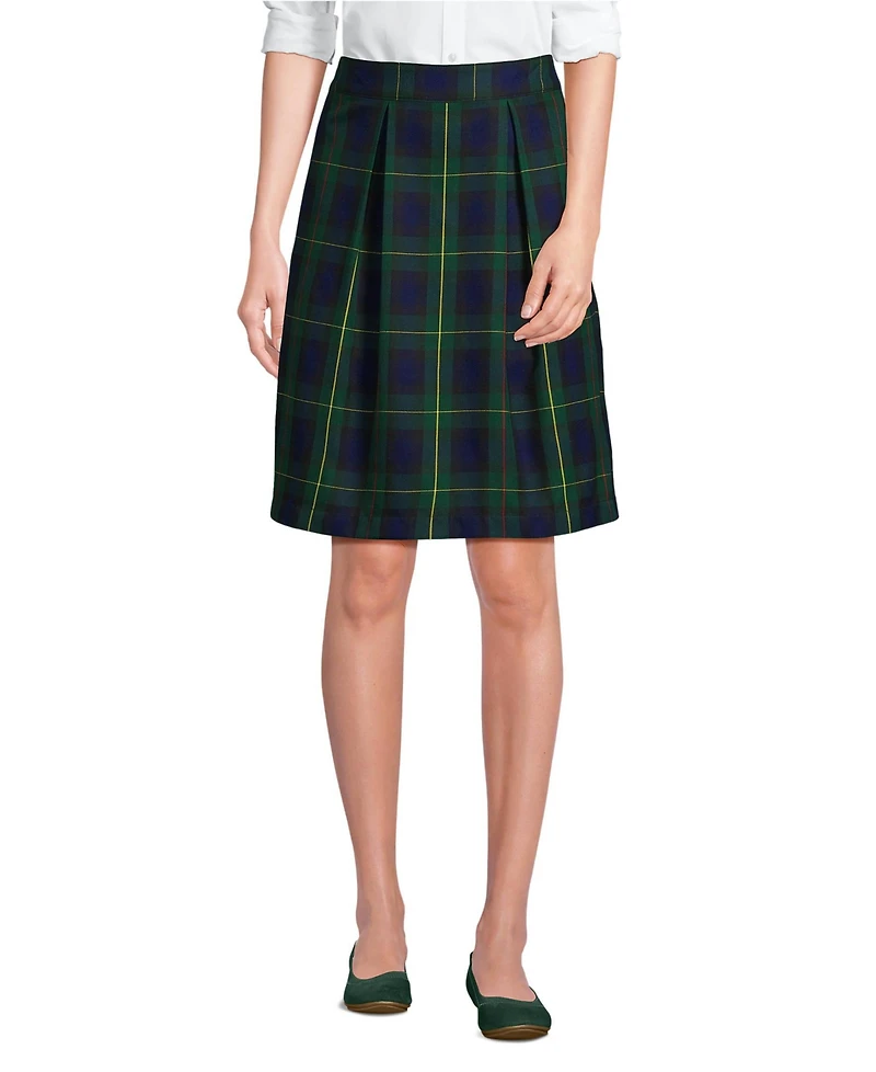 Lands' End Women's Plaid Skort Top of Knee