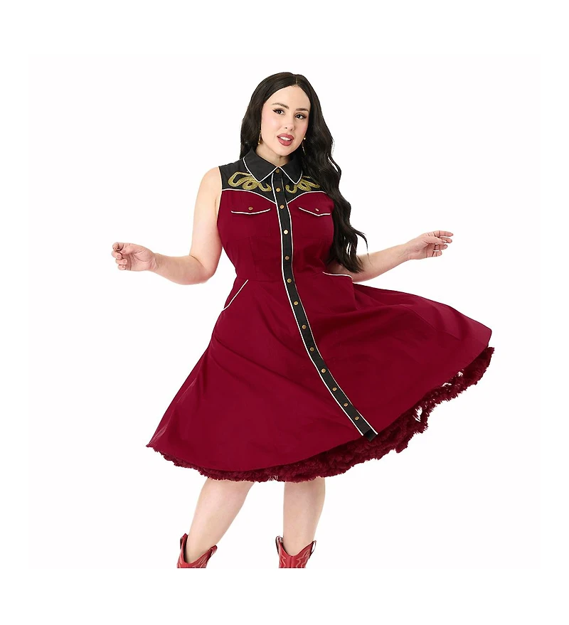 Unique VintagePlus Western Flare Dress