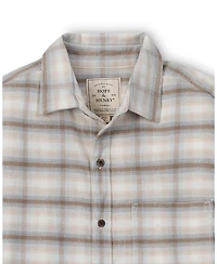 Hope & Henry Men's Brushed Flannel Button Down Shirt