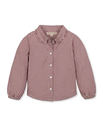 Hope & Henry Toddler Girls' Organic Button Down Peter Pan Collar Top