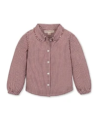 Hope & Henry Toddler Girls' Organic Button Down Peter Pan Collar Top