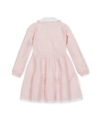 Hope & Henry Toddler Girls Organic Peter Pan Collar Button Front Sweater Dress