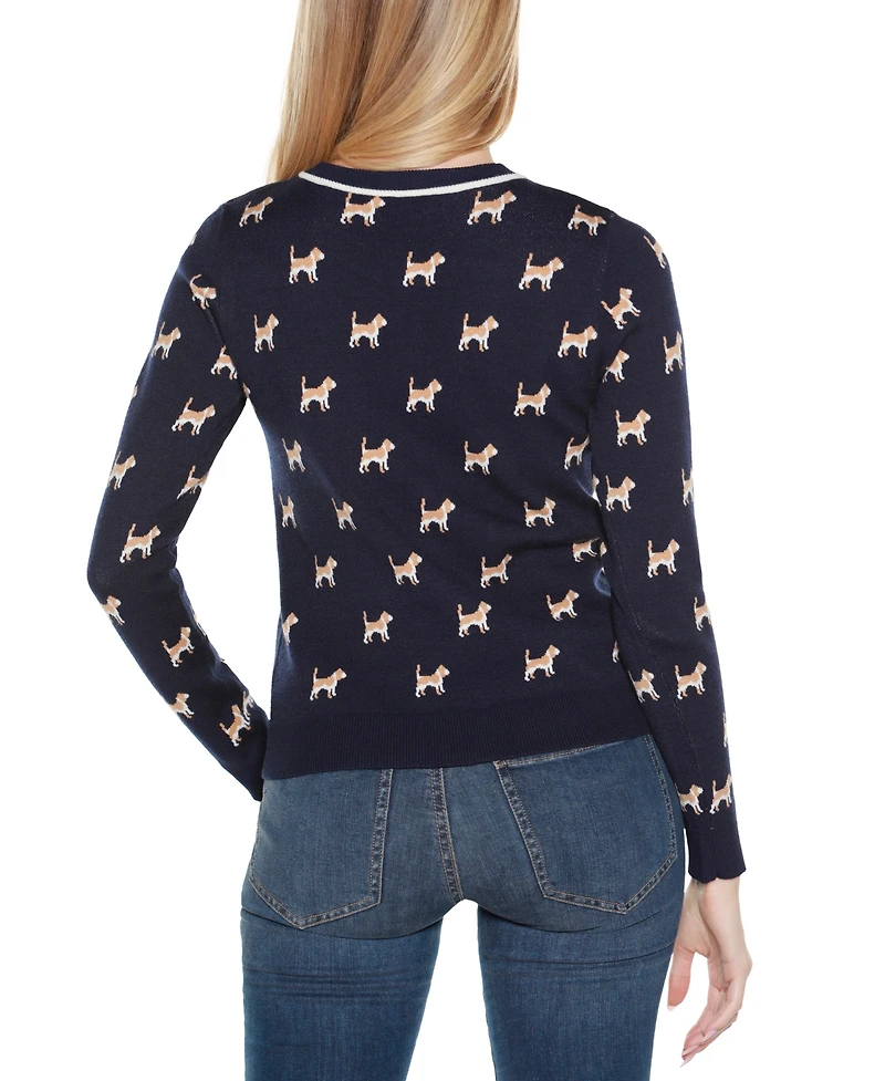 Belldini Women's Fetch-ing Fun Cardigan Sweater