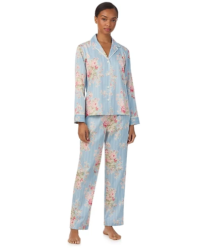 Lauren Ralph Petite Long Sleeve Pajama Set