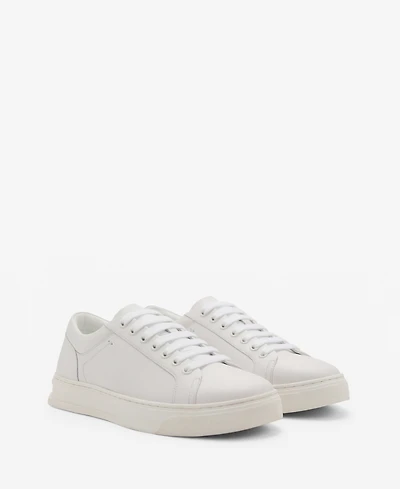 Mango Men's Leather Panel Sneakers