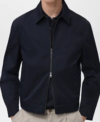 Mango Men's Zipper Cotton Jacket