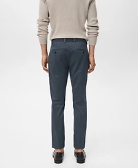 Mango Men's Prato Cropped Tapered Chino Pants