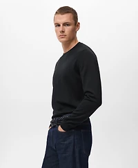 Mango Men's Wool Round-Neck Sweater