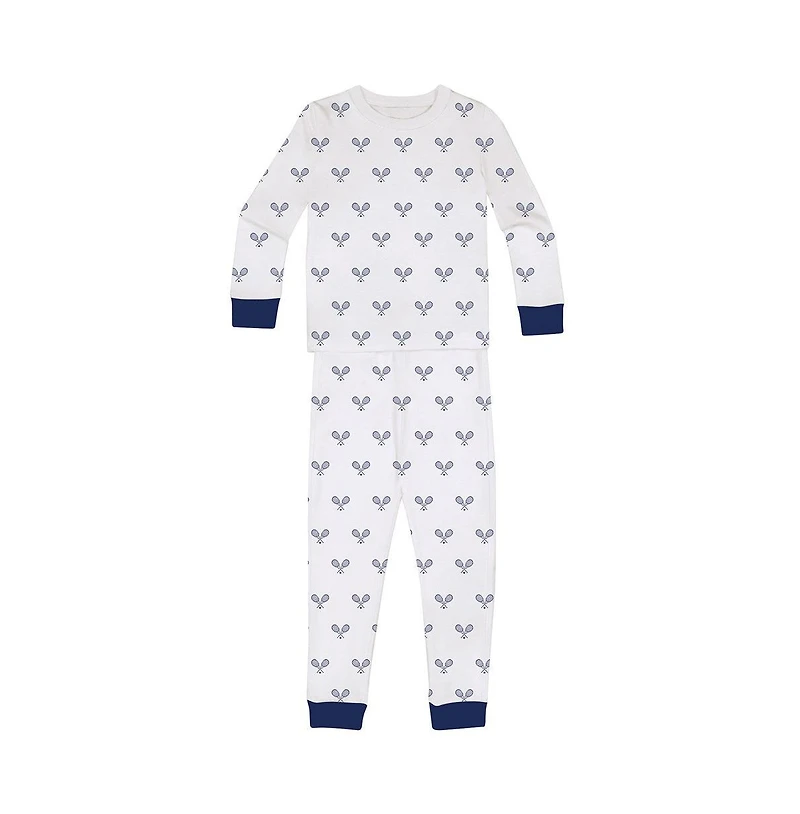 Sant and Abel Kids Tennis Navy Long Pj Set