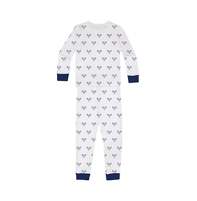 Sant and Abel Kids Tennis Navy Long Pj Set