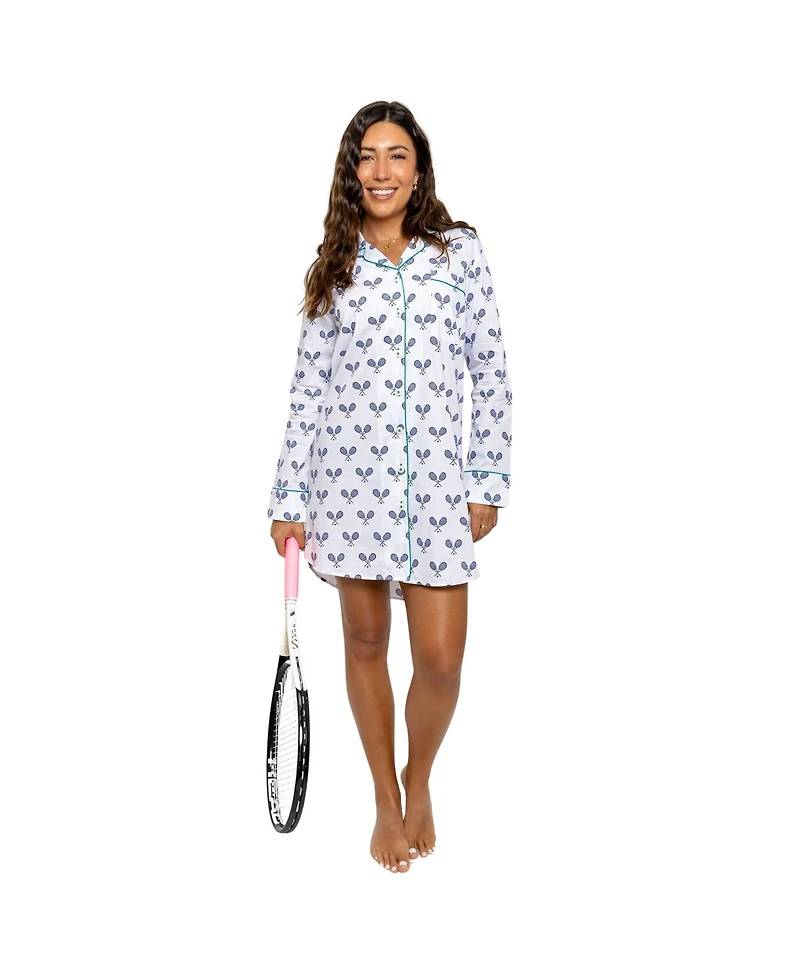Sant and Abel Women's Tennis Navy Night Shirt