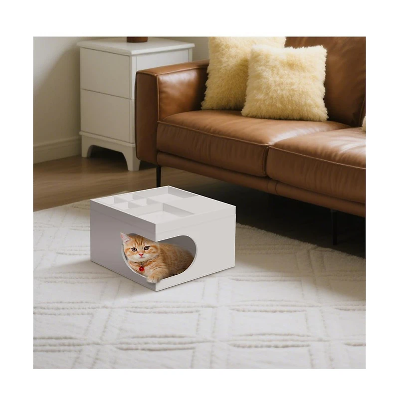 Zeus & Ruta Multifunctional Cat Station with Bed and House
