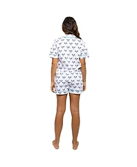 Sant and Abel Women's Tennis Navy Short Pj Set
