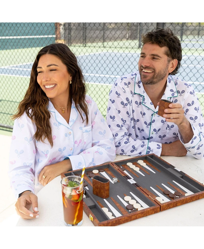 Sant and Abel Women's Tennis Bows Long Pj Set