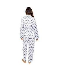 Sant and Abel Women's Tennis Navy Long Pj Set