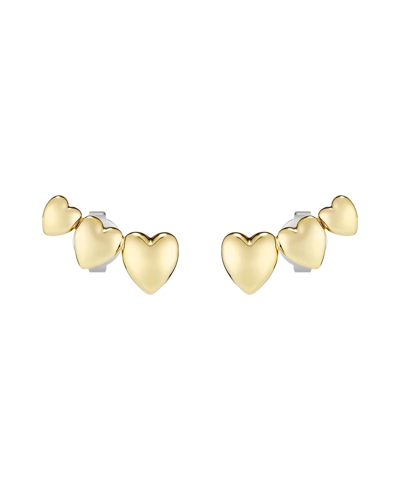 Olivia Burton Mini Heart Gold Tone Stainless Steel Earrings