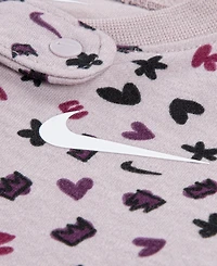 Nike Baby Girls Printed Crewneck Coverall