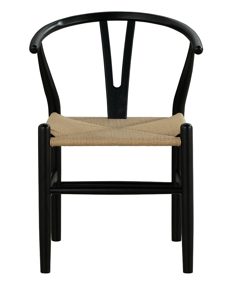 Furniture of America 2-Pc. Farre Solid Wood Rounded Side Chair Set