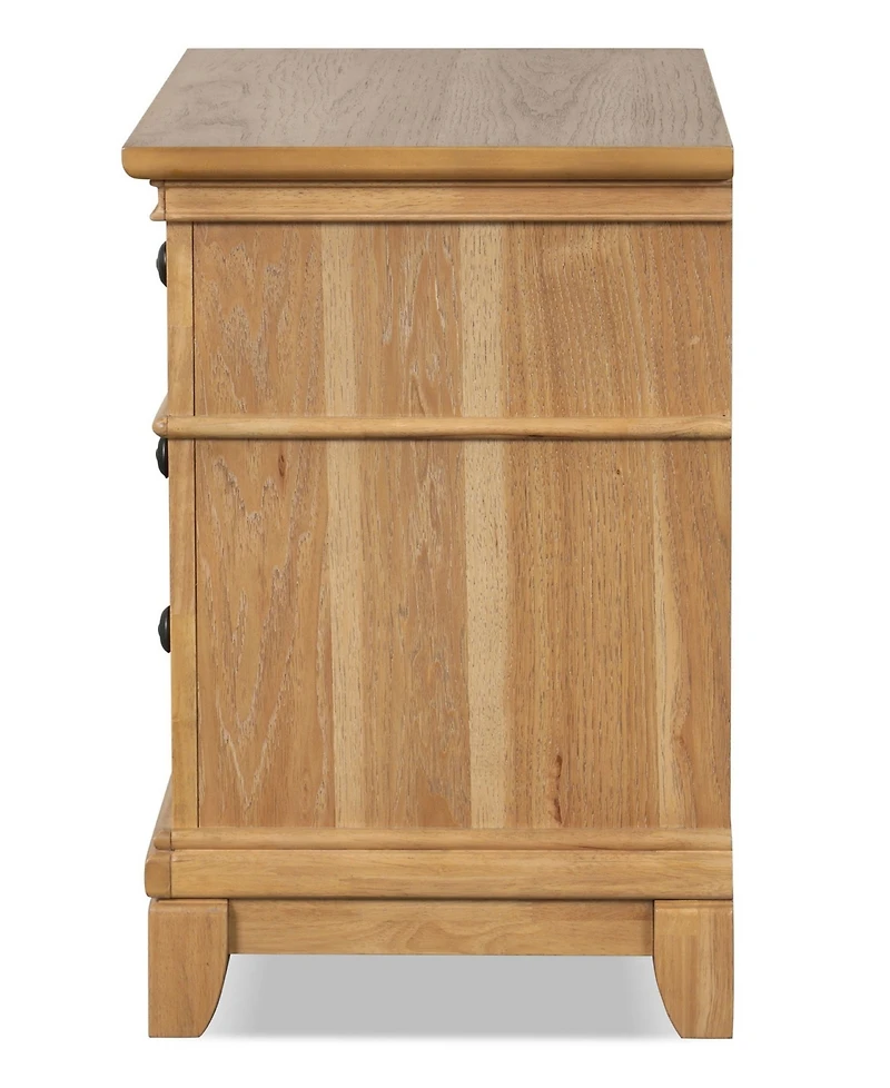 Furniture of America Wellington 26.5" Wood 2-Drawer Nightstand