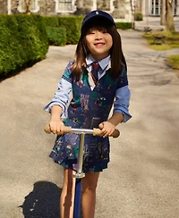 Polo Ralph Lauren Toddler and Little Girls Bear Jersey Rugby Dress