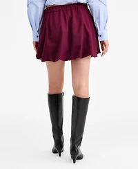 Bar Iii Women's Tie-Waist Bubble-Hem Mini Skirt, Macy's Exclusive