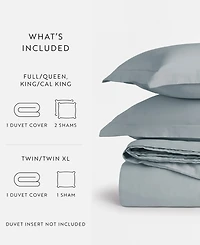 ienjoy Home Ultra Soft Brushed Cotton 3-Pc. Duvet Cover Set, Full/Queen