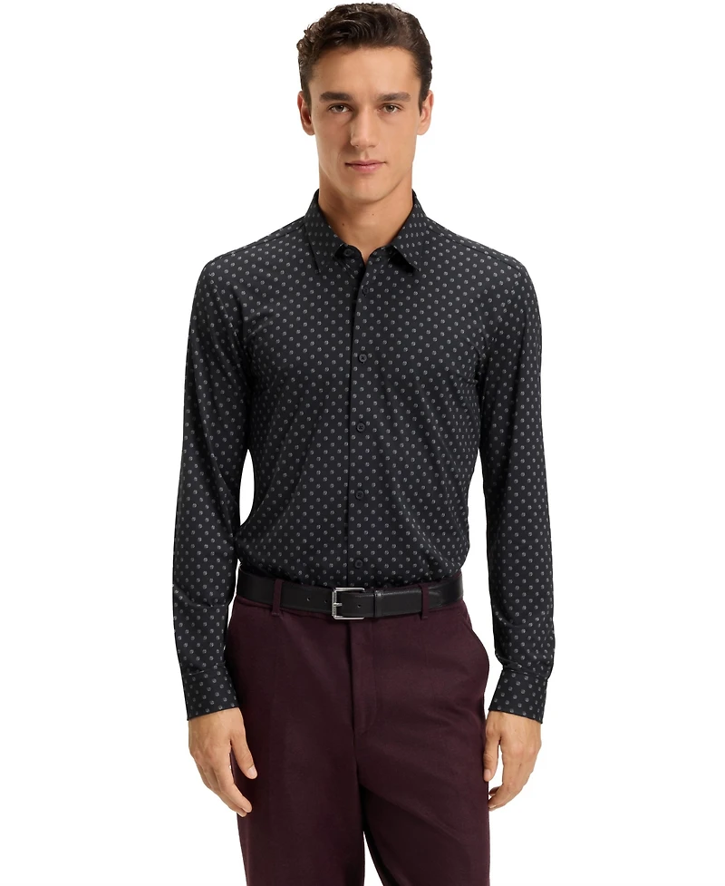 Boss by Hugo Men's Performance-Stretch Slim-Fit Dress Shirt